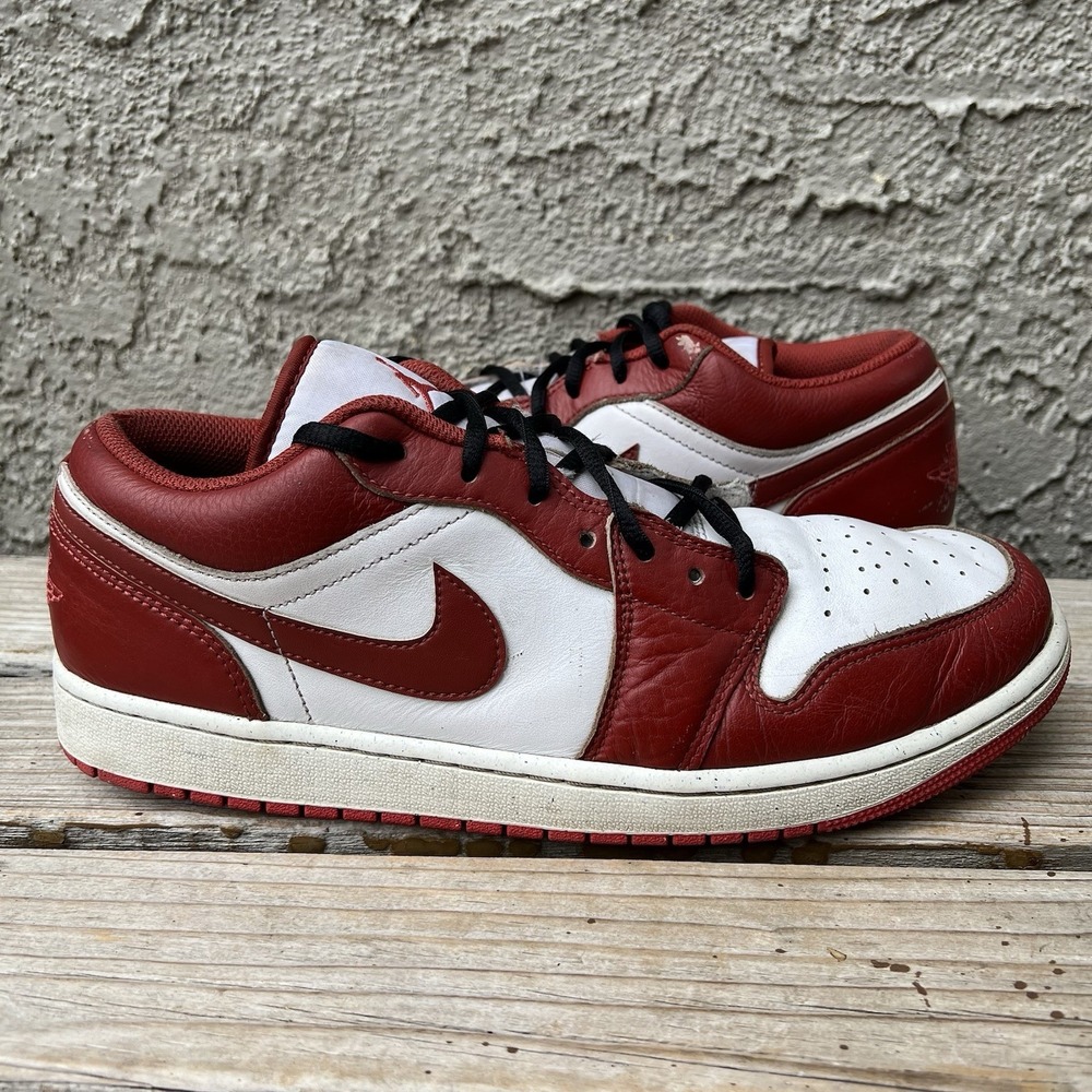 Nike Shoes Men Size 13 Air Jordan 1 Low AJ1 Dune Red Men Casual FJ3459-160